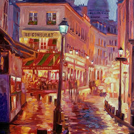 Le Consulate Montmartre by David Lloyd Glover