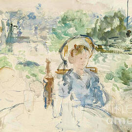 Le dejeuner a la campagne, 1879 by Berthe Morisot