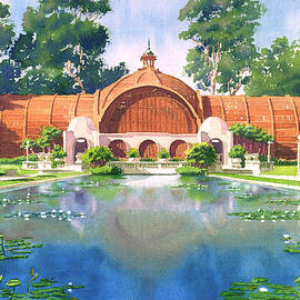 Lily Pond and Botanical Garden by Mary Helmreich