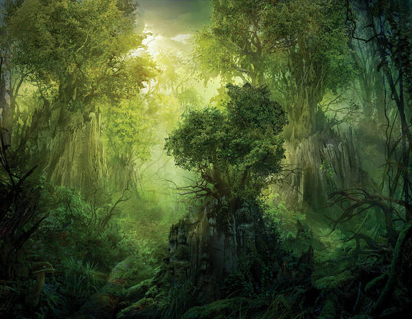 Mystical Forest Realm Wall Art