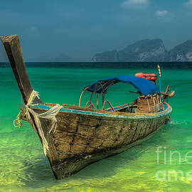 Long Tail Boat Thailand by Adrian Evans