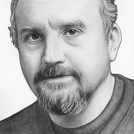 Louis CK Portrait by Olga Shvartsur