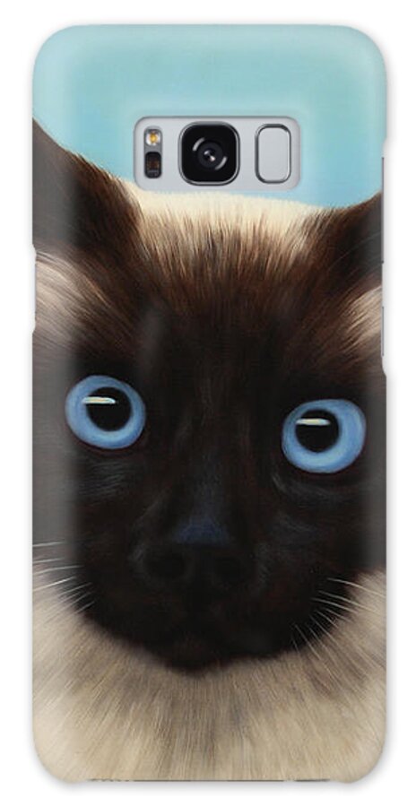 Siamese Cat Close-Up Galaxy Case