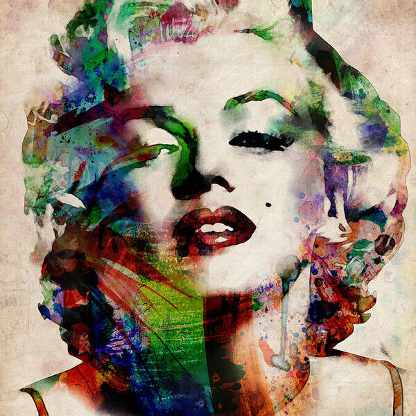 Marilyn Monroe Watercolor Portrait Wall Art