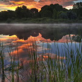 Misty Morning Sunrise by Mike Berenson