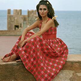 Model At The Castello San' Nicola by Henry Clarke