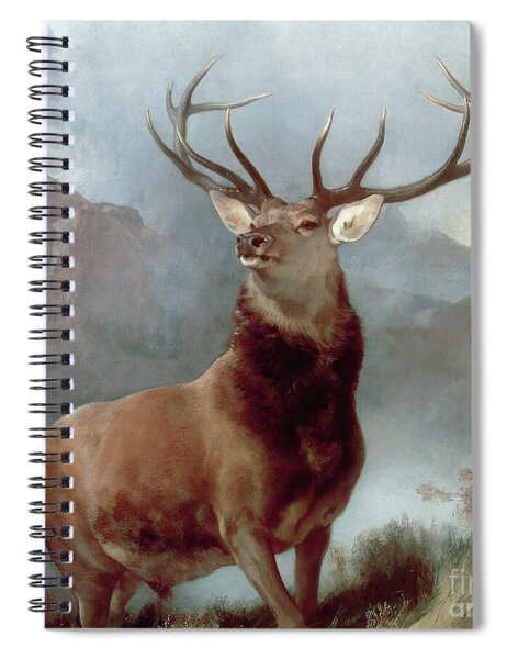 Majestic Stag in Mountain Landscape Spiral Notebook