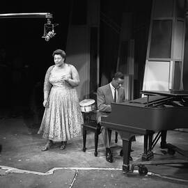 Nat King Cole Performs With Ella by Cbs Photo Archive