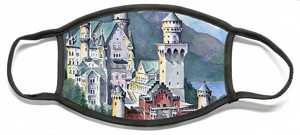 Majestic Mountain Castle Face Mask