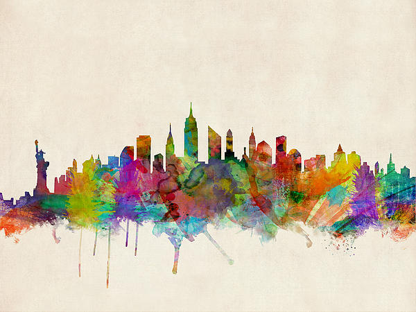 U.s. City Skylines Art for Sale