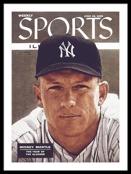 Mickey Mantle on Sports Magazine Cover Framed Print