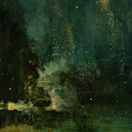 Nocturne in Black and Gold - the Falling Rocket by James McNeill Whistler