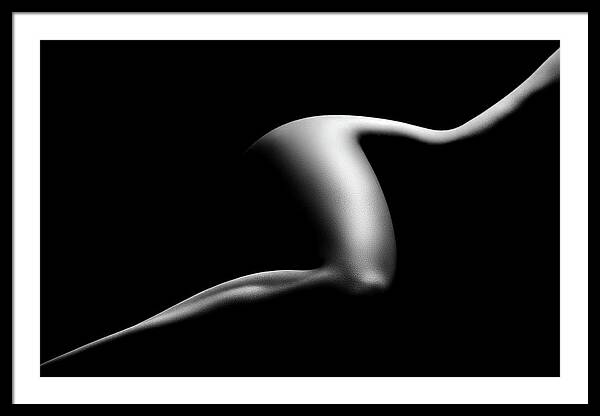 Abstract Nude Silhouette Framed Print