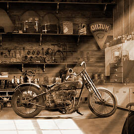 Old Motorcycle Shop by Mike McGlothlen