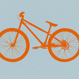 Orange Bicycle  by Naxart Studio