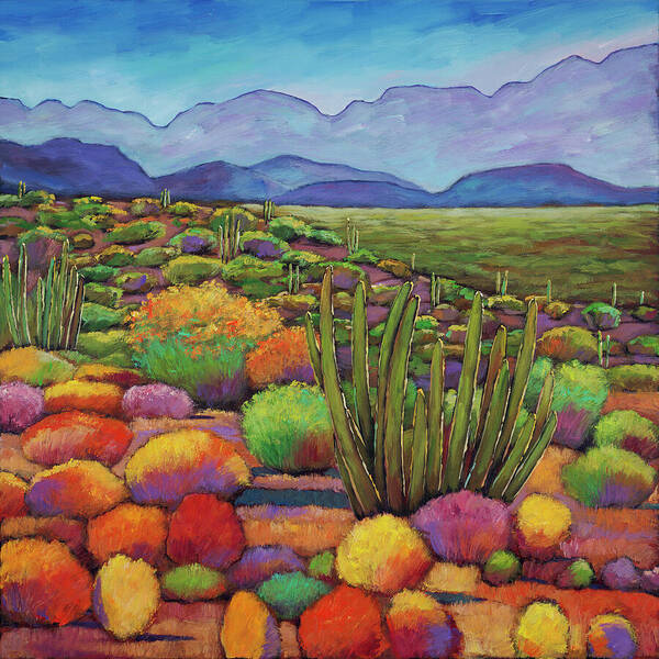 Vibrant Desert Landscape Wall Art