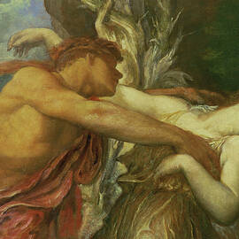 Orpheus And Eurydice By George Frederic Watts by George Frederic Watts