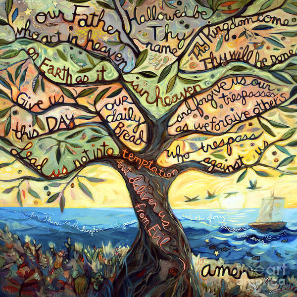 Tree of Life with Scriptural Text Wall Art