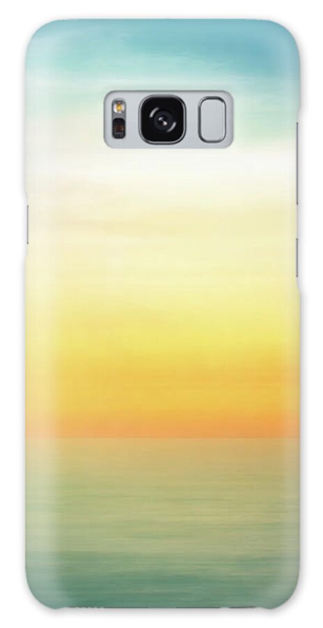 Tranquil Ocean Horizon at Sunset Galaxy Case