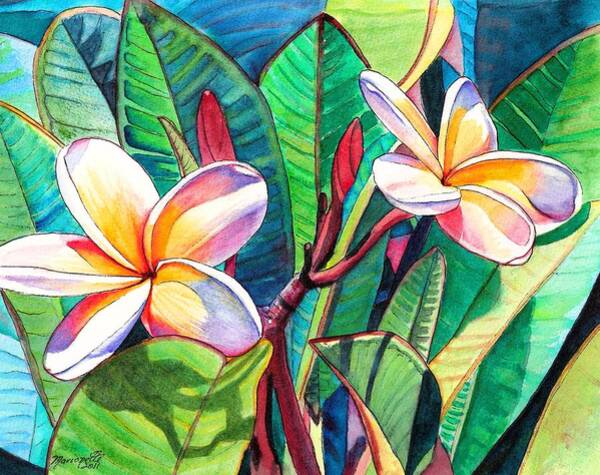 Vibrant Tropical Blooms Wall Art