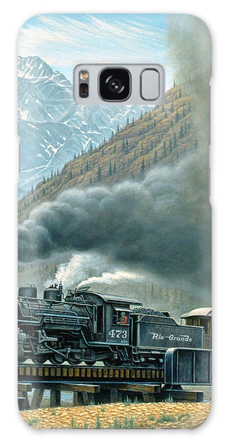 Steam Train in Mountain Valley Galaxy Case