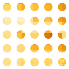 Rainbow Dots Orange by Pixel Chimp