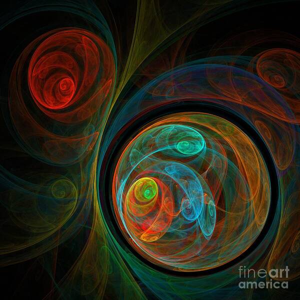 Vibrant Swirling Patterns Wall Art