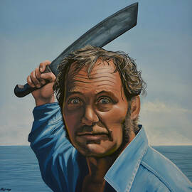 Robert Shaw in Jaws by Paul Meijering