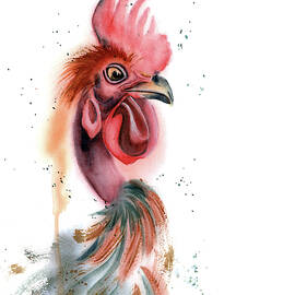 Rooster portrait by Olga Tchefranov
