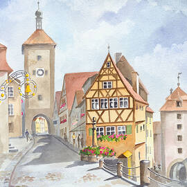 Rothenburg in Germany by Jean Walker White