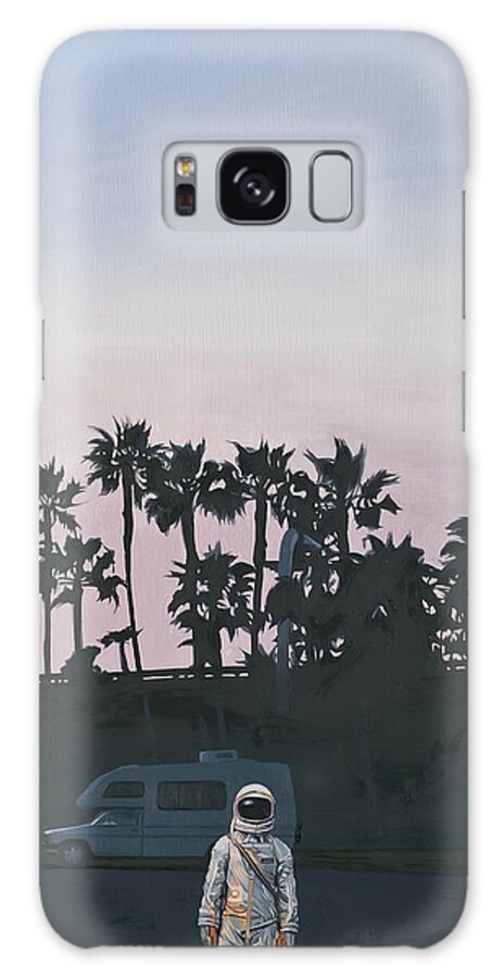 Astronaut at Dusk Galaxy Case