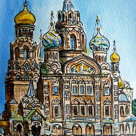 Saint Petersburg Russia The Church of Our Savior on the Spilled Blood by Irina Sztukowski