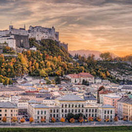 Salzburg In Fall Colors by Stefan Mitterwallner