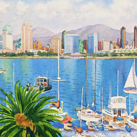 San Diego Skyline by Mary Helmreich