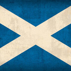 Scotland Flag Vintage Distressed Finish by Design Turnpike