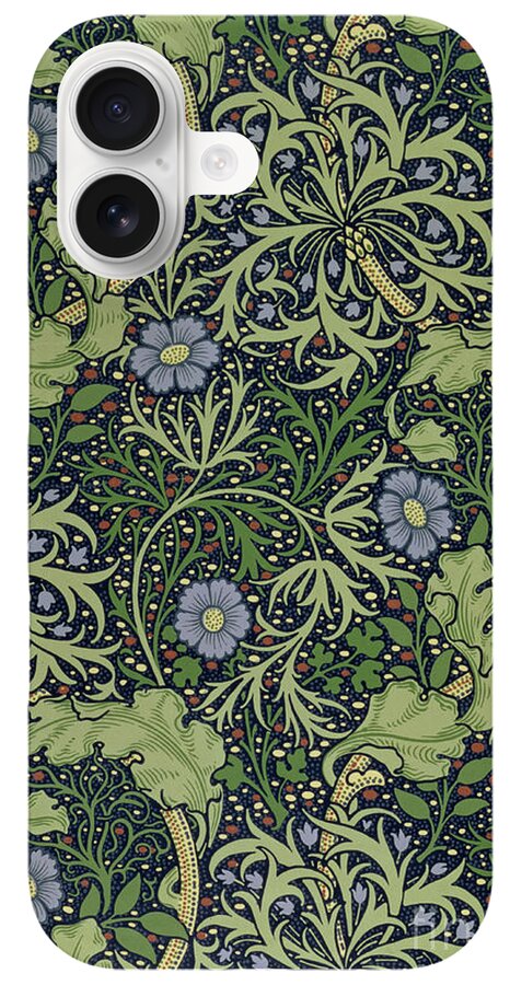 William Morris Seaweed Design iPhone Case