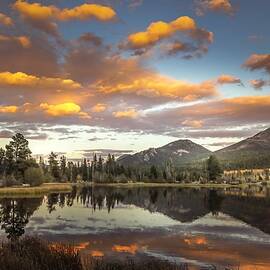 Sprague Lake at Sunset