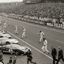 Start Of The Le Mans Race by Bettmann