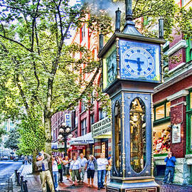 Steam Clock in Vancouver Gastown by David Smith