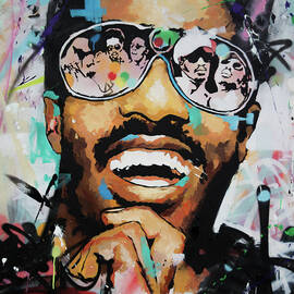 Stevie Wonder Portrait by Richard Day