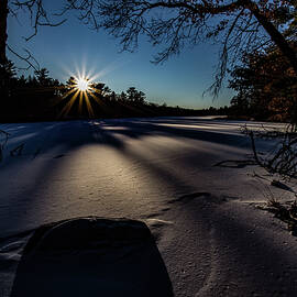  Sunburst, Shadows, Snow