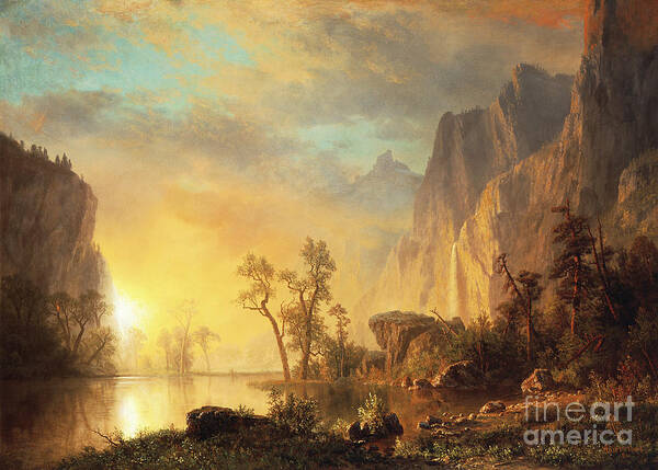 Sunset in the Rocky Mountains Wall Art