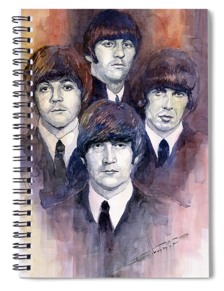 The Beatles Portrait Spiral Notebook