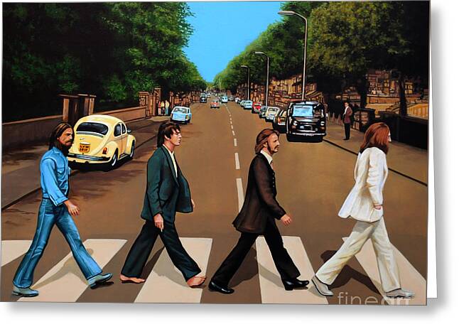 Famous Crosswalk Scene Greeting Card