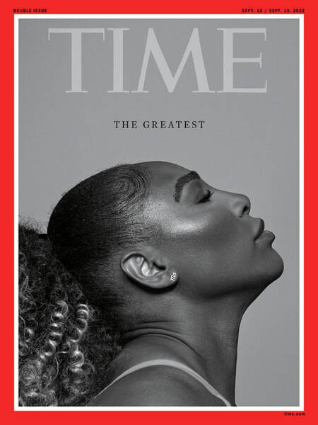 Serena Williams on Time Cover Wall Art