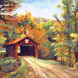 THE RED COVERED BRIDGE by David Lloyd Glover