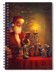 Santa Claus Spiral Notebooks for Sale