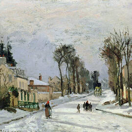 The Versailles Road at Louveciennes by Camille Pissarro