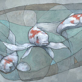 Three Koi by Steve Mitchell