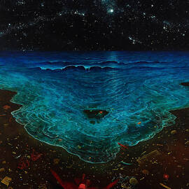 Untitled - Ocean by Zdzislaw Beksinski